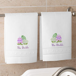 Easter Egg Personalized Towel Set