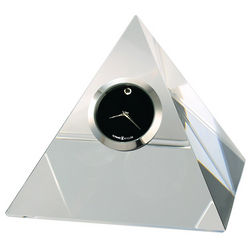 Triumph Crystal Pyramid Table Clock