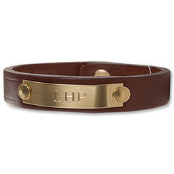 Colonel's Personalized Leather Wristband
