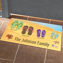 Personalized Flip Flop Runner and Doormat