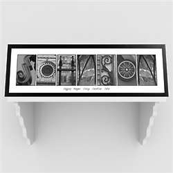 Personalised Alphabet Photo Name Art in Frame
