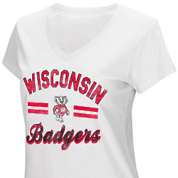 Wisconsin Badgers Womens Hurdle T-Shirt