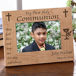 Personalized Blessed Sacrament First Communion Picture Frame