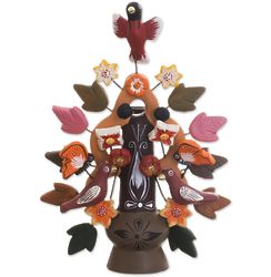 Tree of Life Ceramic Candleholder