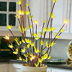 LED Lighted Crystal Branch Decorations