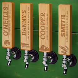 Well-Crafted Natural Wood Custom Beer Tap Handle