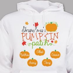 Personalized Pumpkin Patch Hooded Sweatshirt