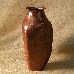 Three Sided Copper Vase