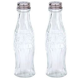 Coca-Cola Glass Salt and Pepper Shakers