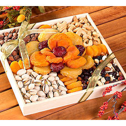 Dried Fruit and Nut Flower Gift Tray