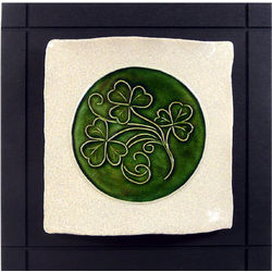 Celtic Shamrock Ceramic Wall Hanging