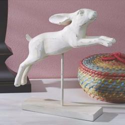 Large Hopping Bunny Figurine