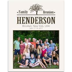 Personalized Family Reunion 11x14 Photo Print