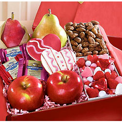 Very Special Valentine Fruit and Sweets Box
