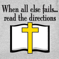 When All Else Fails, Read the Directions Cross T-Shirt