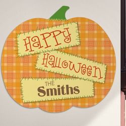 Personalized Halloween Pumpkin Sign