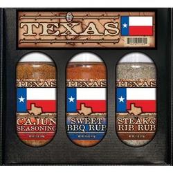 Texas Flag Boxed 3 Grill Rubs Boxed Set
