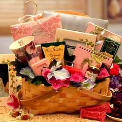 Gift Basket for Her in Wood Hamper