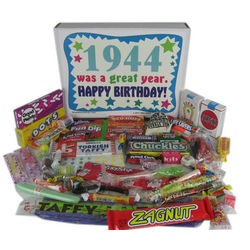 70th Birthday 1944 Retro Candy Box