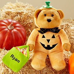 Personalized Costumed Halloween Plush Bear