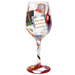 Chef's Wine Handpainted Wine Glass