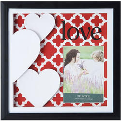 Love Shadow Box Red Background Frame
