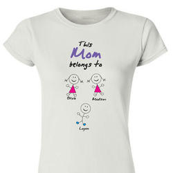 Belongs To Personalized Woman's T-Shirt