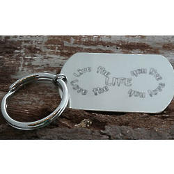 Life Love Infinity Personalized Key Chain