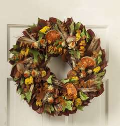 22" Apple and Quince Indoor Wreath