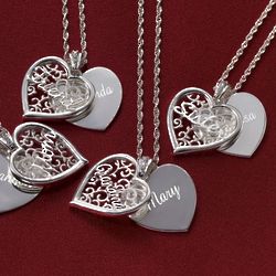 Personalized Relationship Heart Pendant