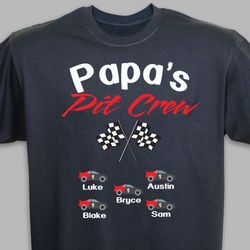 Personalized Pit Crew T-Shirt