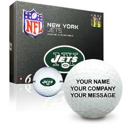 New York Jets Personalized Golf Balls