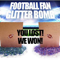 Football Fan Glitter Bomb