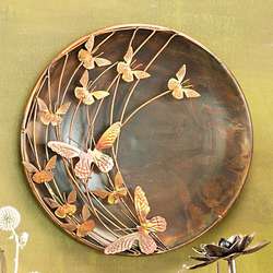 Butterflies Decorative Bowl Wall Art
