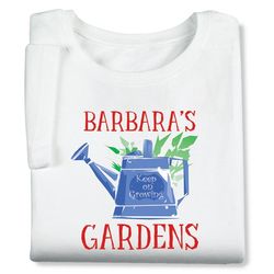 Personalized Garden Lover Watering Can T-Shirt