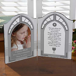Personalized First Communion Photo Plaque with Poem