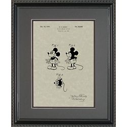 Mickey Mouse Patent Framed Print