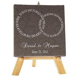 Personalized Rings of Love Canvas