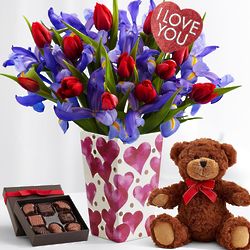 Ultimate Hugs and Kisses Bouquet Gift Set