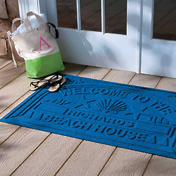 Personalized Welcome to the Beach House Water Guard Mat