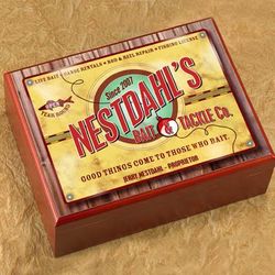 Personalized Bait & Tackle Co. Cigar Humidor