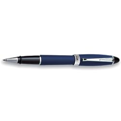 Personalized Blue & Silver Rollerball Pen