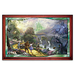 The Wizard of Oz Stained Glass Panorama Wall Decor