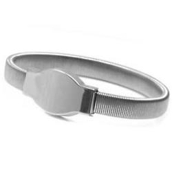 No Time to Waste Personalized Stainless Stretch Bracelet