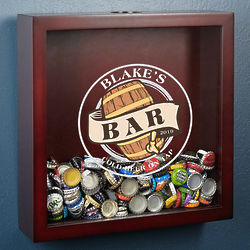 Old Fashioned Beer Barrel Personalized Shadow Box