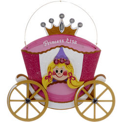 Princess Carriage Personalized Ornament