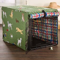 Large Bedtime Tails Dog Crate Cover