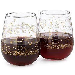 Stargazing Stemless Wine Glass Set