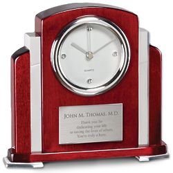 Superb Personalized Rosewood Piano Finish Clock
