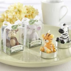 Mini Jungle Animal Baby Shower Candles